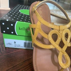 Yellow Kelly and Katie Sandals